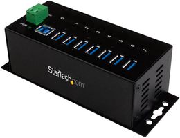 STARTECH ST7300USBME HUB, USB 3.0, 7 PORT, 5GBPS, INDUSTRIAL
