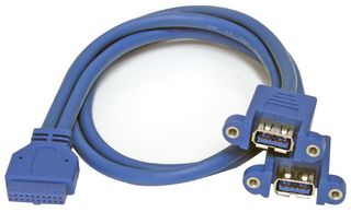 STARTECH USB3SPNLAFHD CABLE ASSY, USB RCPT-CONN, 500MM