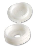 DURATOOL HCC0 HINGED SCREW COVER CAP, WHITE, PA, PK100
