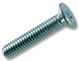 DURATOOL CP6M25 SCREW, CSK, POZI, M6X25, 100PK
