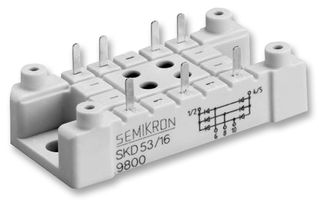 SEMIKRON SKD 53/16 Bridge Rectifier Diode, Three, 1.6 kV, 5