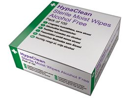 SAFETY FIRST AID GROUP D5201 STERILE MOIST WIPES, ALCOHOL FREE, 100PK