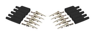MUELLER ELECTRIC BU-P2240-0 ALLIGATOR CLIP/INSULATOR, 10PC, BLACK
