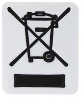 MULTICOMP PRO 7827261 LABEL, WEEE, 10X13MM, BLK/WHT, PK500