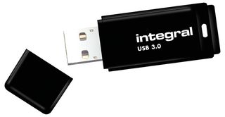 INTEGRAL INFD256GBBLK3.0 USB FLASH DRIVE, 256GB USB3.0 BLACK