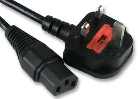 PRO ELEC PE01076 POWER CORD, UK-IEC 60320 C13, 6M, BLACK