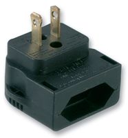 POWERCONNECTIONS CP4A CONNECTOR, PLUG, EURO CEE7-AMERICAN, BLK
