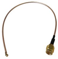 RF SOLUTIONS CBA-UFLSMAM25 CABLE ASSY, U.FL R/A JACK-SMA JACK,250MM