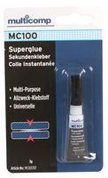 MULTICOMP MC001787 ADHESIVE, TUBE, 3G, TRANSPARENT