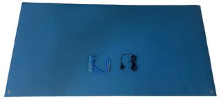 CHIP QUIK CQ-ESD-MAT-2X4 ESD MAT, LIGHT BLUE, RUBBER, 1.21M