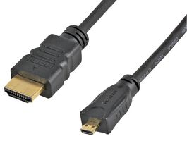 PRO SIGNAL PSG91701 CABLE, HDMI MICRO PLUG-PLUG, 3.28FT, BLK