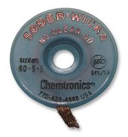 CHEMTRONICS 60-2-5 DESOLDERING BRAID, 1.5MM X 1.5MM