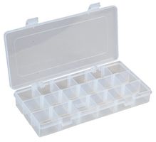 DURATOOL D00413 BOX, STORAGE, 18COMPARTMENT, TRANSPARENT