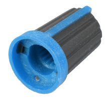 MULTICOMP CR-MS-3 KNOB, SOFT TOUCH, SPLINED SHAFT, BLU
