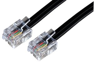 PRO SIGNAL PSG04216 RJ11 TO RJ11 6P4C BLACK 3M