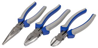 DURATOOL D00123 PLIER SET, 3 PIECES, 7" DIAGONAL PLIER