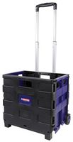 DURATOOL D01419 FOLDING TROLLEY, 4XRUBBER CASTERS
