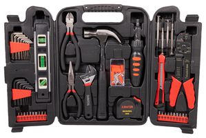 DURATOOL D02154 TOOL SET, 129PCS, STRIPPER, BIT, HEX KEY