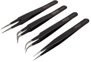 MULTICOMP PRO D00838 TWEEZER, 4 PIECE SET, ESD