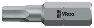 WERA 05056303001 HEX BIT, SIZE 1.5MM X 25MM
