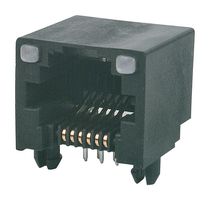 MOLEX 43860-0003 Modular Connector, Modular Jack, 1 x 1 (Port), 6P4C, Cat3, Through Hole Mount