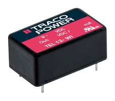 TRACO POWER TEL 12-2423WI Isolated Through Hole DC/DC Converter, ITE, DIP, 4:1, 12 W, 2 Output, 15 V