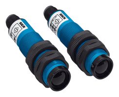 SICK VS/VE18-3P3640 Photo Sensor, 20 m, PNP, Through Beam, 10 to 30 VDC, 4 Pin M12 Connector, 78 mm, Axial, V18 Series