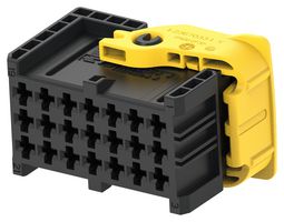 TE CONNECTIVITY 2379921-1 Automotive Connector Housing, Code A, Black, MCP 1.8/2.8 Series, Receptacle, 21 Positions