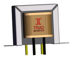 TRIAD MAGNETICS F-8X Chassis Mount Transformer, Isolating, 115V, 5V, 30 VA, 60Hz, Single Primary, Single Secondary