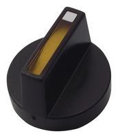 EAO 52-928.40 Switch Actuator, Raised, Black, Plastic, Illuminated, Series 61 Selector Switches, IP65, 52 Series