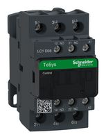SCHNEIDER ELECTRIC LC1D38U7 Contactor, LC1D, DIN Rail, 690 VDC, 3PST-NO, 3 Pole, 25 hp