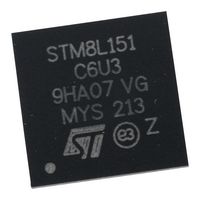 STMICROELECTRONICS STM8L151C6U3 8 Bit MCU, Ultra Low Power, STM8 Family STM8L Series Microcontrollers, STM8, 16 MHz, 32 KB, 48 Pins
