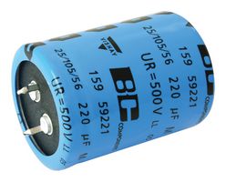VISHAY MAL215919151E3 Electrolytic Capacitor, 150 µF, 500 V, ± 20%, Snap-In, 5000 hours @ 105°C
