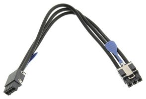 TE CONNECTIVITY 2304886-1 Cable Assembly, Extended Pull Tab, 12AWG, Vertical, Elcon Mini Plug to Elcon Mini Plug, 9.9 "