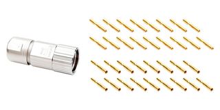 AMPHENOL SINE/TUCHEL MA7CAP1700S-S1-KIT Sensor Connector, MotionGrade M23 Elite Series, M23, Male, 17 Positions, Crimp Pin