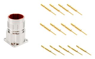 AMPHENOL SINE/TUCHEL MB2LLN0800-KIT Sensor Connector, MotionGrade M23 Standard Series, M23, Female, 8 Positions, Crimp Socket