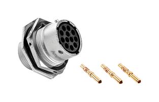 AMPHENOL SINE/TUCHEL RT07128SNH-K Circular Connector, Standard Circular Connector, ecomate RM Series, Jam Nut Receptacle