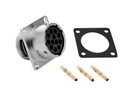AMPHENOL SINE/TUCHEL RT001619SNH-K Circular Connector, Standard Circular Connector, ecomate RM Series, Panel Mount Receptacle