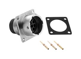AMPHENOL SINE/TUCHEL RT001823PNH-K Circular Connector, Standard Circular Connector, ecomate RM Series, Panel Mount Receptacle
