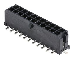 MOLEX 43045-2219 Pin Header, Power, Wire-to-Board, 3 mm, 2 Rows, 22 Contacts, Surface Mount Straight