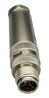 NORCOMP 858-X08-103RKT4 Sensor Connector, VULCON M12 Circulars Series, M12, Male, 8 Positions, Solder Pin