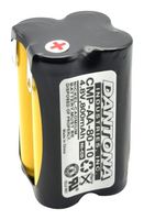 DANTONA INDUSTRIES CMP-AA-80-10 Rechargeable Battery, 4.8 V, Nickel Cadmium, 800 mAh, AA, Solder Tab, 1