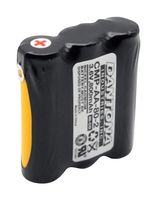 DANTONA INDUSTRIES CMP-AA-80-2 Rechargeable Battery, 3.6 V, Nickel Cadmium, 800 mAh, AA, Solder Tab, 1