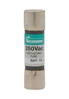 EATON BUSSMANN BAF-4 Fuse, Cartridge, Fast Acting, 4 A, 250 V, 10mm x 38mm, 13/32" x 1-1/2", BAF Series