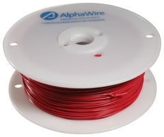 ALPHA WIRE 1550 RD001 Wire, Hook Up MIL-W-76B Type MW, PVC, Red, 24 AWG, 7 x 32AWG, 1000 ft