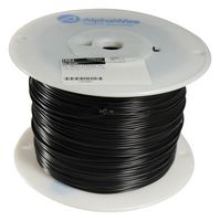 ALPHA WIRE 1553 BK001 Wire, Hook Up MIL-W-76B Type MW, PVC, Black, 20 AWG, 10 x 30AWG, 305 m