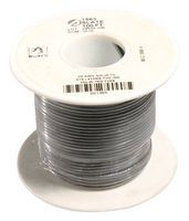 ALPHA WIRE 1563 SL005 Wire, Hook Up MIL-W-76B Type MW, PVC, Gray, 20 AWG, Solid, 100 ft