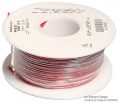 ALPHA WIRE 5855/7 RD005 Wire, Hook Up, PTFE, Red, 22 AWG, 7 x 30AWG, 30.5 m