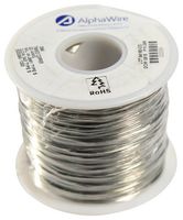 ALPHA WIRE 298 SV001 Wire, Solid, Bus Bar, Unjacketed, 22 AWG, Solid, 305 m