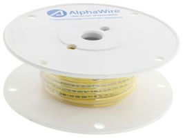 ALPHA WIRE 3075 YL005 Wire, Hook Up, UL1015, PVC, Yellow, 18 AWG, 16 x 30AWG, 100 ft